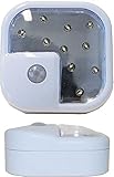 ADX Wireless Motion Sensor LED Light, Security or Night Light (Size: 3" x 3"), 2-Pack