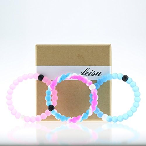 Pink Bracelet set Silicone bangles Perfect Packed in Exquisite brown paper Gift Box Classic Bracelet blue