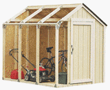2x4basics Shed Kit, Peak Style Roof