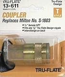 41FWfcrnZqL. SL160  1/4 Body Series Coupler   13 611 1/4 Tru Flate Coupler