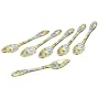 Yedi Houseware Classic Coffee and Tea French Garden Spoons, Set of 6