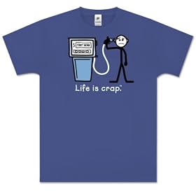 First Born T-Shirt - Life is Crap Shirt - Cost of Gas 100% Cotton Short Sleeve Shirt for Teens & Adults
