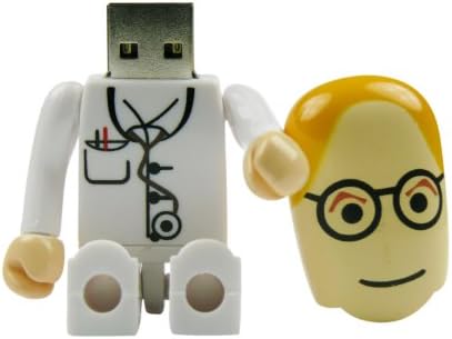 Doctor and Mini-Doctor Bundle of 2 Figure dolls 8GB USB Flash Drive - in Gift box - with GadgetMe Brands TM Stylus Pen and comes in GadgetMe retail packaging