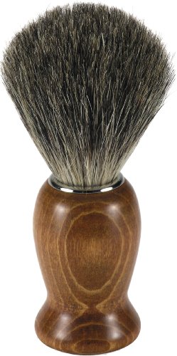 Swissco Badger Shave Brush Dark Wood Handle