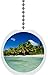 Beach Jungle Solid Ceramic Fan Pull