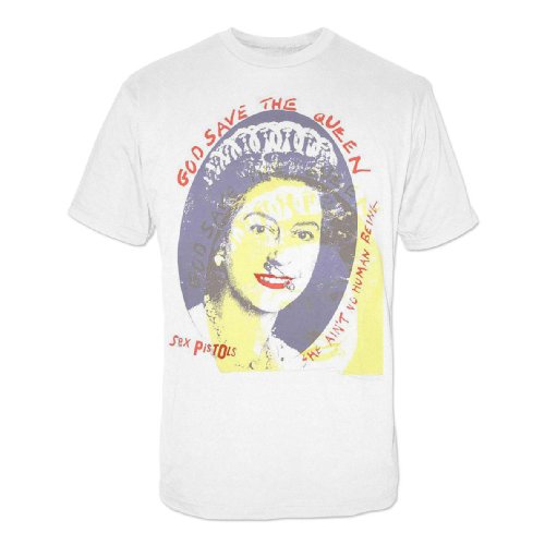 C.I.D. Mens Sex Pistols – Save Her – White – X-Large