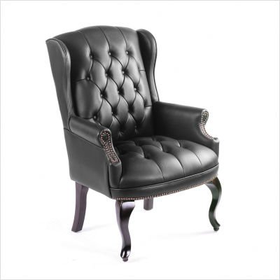 Oxblood Boss Office Products Traditional Series Guest Office Chair