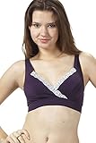 Sweet Mommy 【日本製】 授乳ママの常識を変えた 伝説の授乳ブラジャー　ストレッチレース付き／パープル／LL
