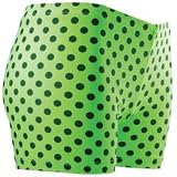 Gem Sports Green/Black Polka Dot Sublimated Compression Volleyball Shorts