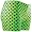Gem Sports Green/Black Polka Dot Sublimated Compression Volleyball Shorts