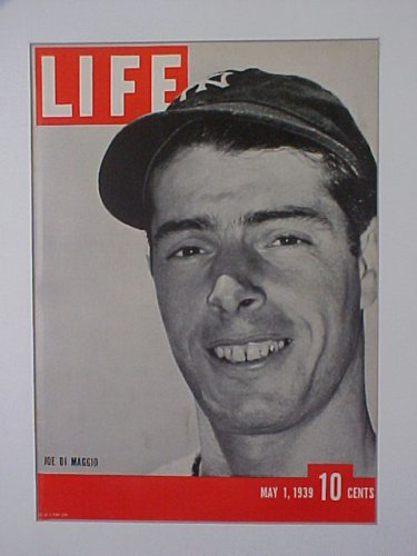 Joe Dimaggio Yankees Hall Of Famer May 1 1939 Life Magazine Professionally Matted Cover Ready For Framing