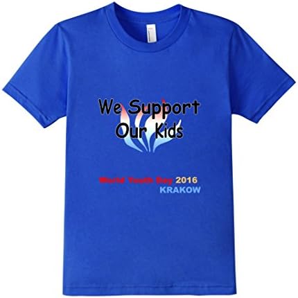 World Youth Day 2016 - We Support Our Kids T Shirt - Kids 6 - Royal Blue