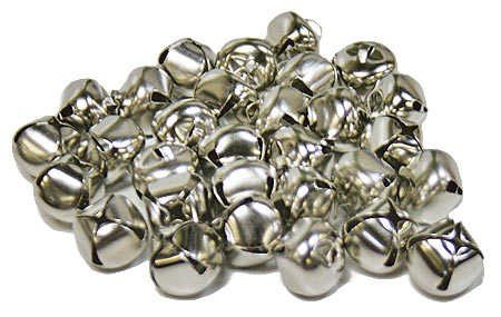 Bulk Bag 3/4 (20mm) Silver Jingle Bells - Pkg of 144 Bells