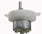 D形軸 JS-50 ギヤードモータ DC12V 15RPM 2W パワー