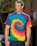 5.4 oz., 100% Cotton Tie-Dyed T-Shirt