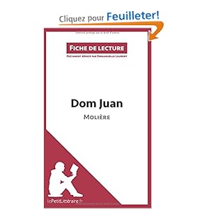 Fiche lecture dom juan
