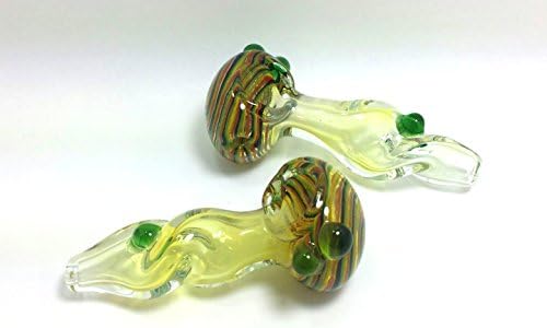 3.5" Silver Fumed and Bubble Glass Incense Burner