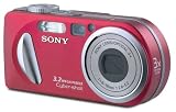 Sony Cyber-shot DSC-P8 Digitalkamera (3,2 Megapixel) rot