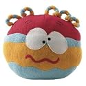 Alex Home: Kids Colorful Blue and Purple Stripe Knitted Confused Carl Monster Pillow