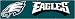 Philadelphia Eagles 8 Foot Applique and Embroidered Banner NFL Football Fan Shop Sports Team Merchandise