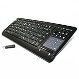 IMAGE OF 2.4GHz RF Wireless Keyboard with Smart Touchpad Mouse for MCE Media Center Edition