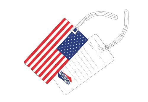 Travel Accessories American Tourister United States Flag ID Tag