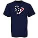 Reebok Houston Texans Navy Blue Logo Premise T-shirt