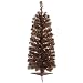 3' Pre-Lit Sparkling Chocolate Brown Artificial Christmas Tree - Clear Lights