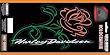 Harley-Davidson Script with Rose 6"x12" Decal Holographic