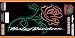 Harley-Davidson Script with Rose 6"x12" Decal Holographic