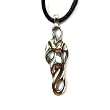 Goddess of Beauty for Goodness Pendant with Black Corded Necklace