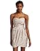 maxandcleo Women's Taffeta Sunny Dress, Beige, 10
