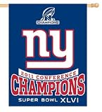 New York Giants 2012 NFC Champs Going to Super Bowl XLVI Flag or Banner