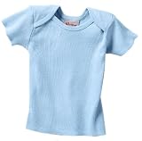 Hanes Infant Lapped-Shoulder Tee, 18-24 Months, Light Blue