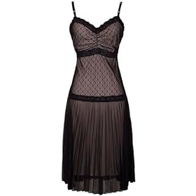 Flapper Lattice Lace Babydoll Slipdress