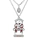Men's Ed Hardy Death or Glory Skull and Cross Bones Necklace on a 24 inch Chain
