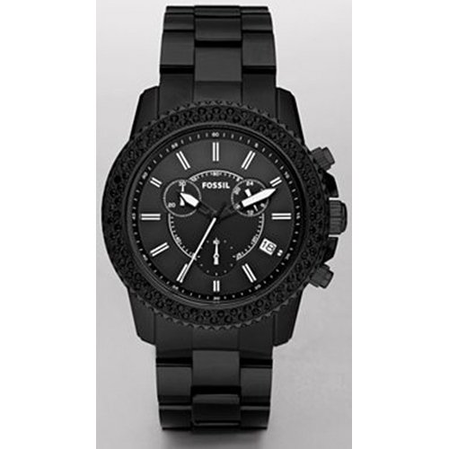 Best Price Fossil Quartz, Black Stainless Steel Band Black Dial - Women's Watch CH2672