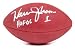 Warren Moon Autographed Football with ''HOF '06'' Inscription