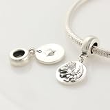 925 Sterling Silver Ring Shape Charm with Chinese Zodiac Dragon Dangle for Pandora, Biagi, Chamilia, Troll and More Bracelets Reviews