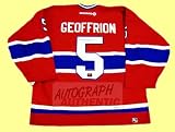 Autographed Bernie 'Boom Boom' Geoffrion Montreal Canadiens Jersey (Red)