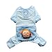 Adorable Cozy Dog Pajamas for Dog Shirt Dog Jumpsuit Dog Clothes Cute Monkey Pet Clothes Free Shipping,S