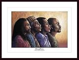 Art Poster Wood Framed Print - Men of Vision - Artist: Monica Stewart- Poster Size: 24 X 34