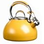 KitchenAid Gourmet Essentials 2 Quart Porcelain Tea Kettle,  Mustard