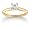 10k Yellow Gold Princess Cut Solitaire Diamond Engagement Ring (1/3 ct, J-K Color, I2-I3 Clarity), Size 5