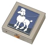 White Poodle Small Vitamin Case