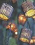 Bamboo Tiki String Lights Set of 10 Dark Bamboo