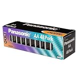 Panasonic LR-6GA/48C Digital Alkaline AA Batteries, 48 Count Pack