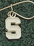 Anderson Jewelry Michigan State Spartans Post Gold Earrings
