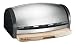 Kitchen & Housewares : Polder 716204 Deluxe Bread Bin with Cutting Board, Stainless Steel
