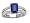 0.35 cts Sapphire Ring in 14k White Gold Size 4 LIFETIME WARRANTEE